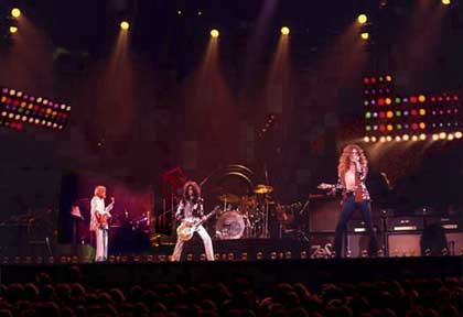  Led Zeppelin на сцене